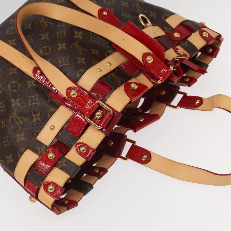 Louis Vuitton Monogram Ruby Salina MM Tote Bag Red M95611  bs18075 - Image 6