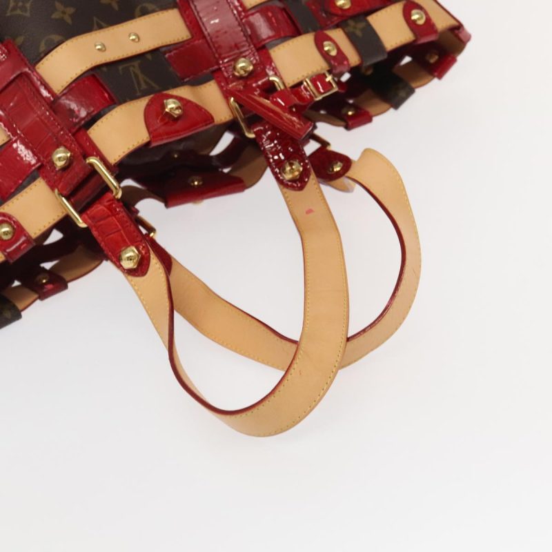 Louis Vuitton Monogram Ruby Salina MM Tote Bag Red M95611  bs18075 - Image 7