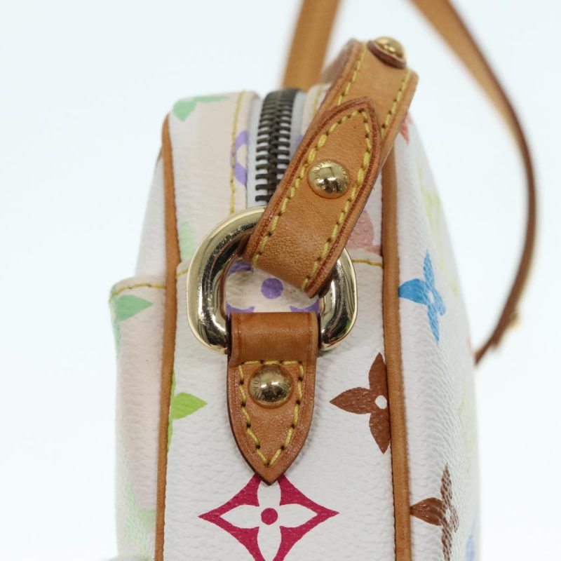Louis Vuitton Monogram Multicolor lift Shoulder Bag White M40055  bs18114 - Image 9