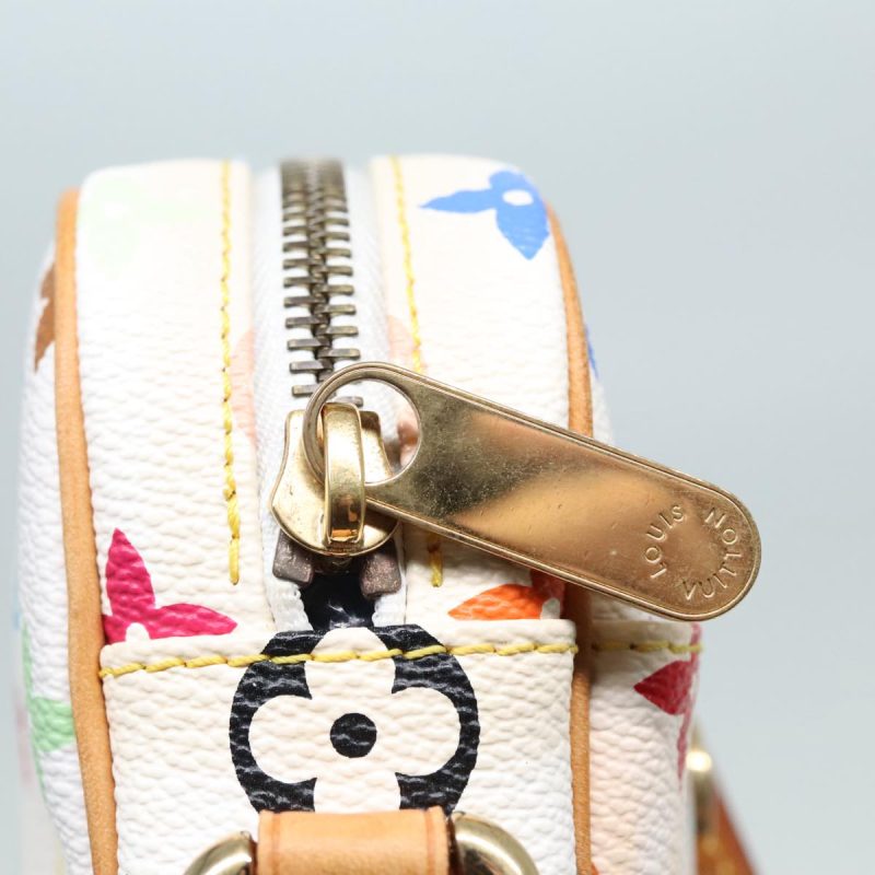 Louis Vuitton Monogram Multicolor lift Shoulder Bag White M40055  bs18114 - Image 10