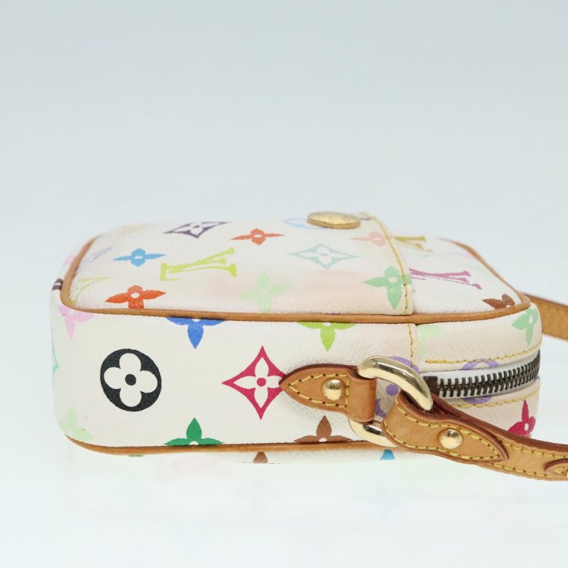 Louis Vuitton Monogram Multicolor lift Shoulder Bag White M40055  bs18114 - Image 3