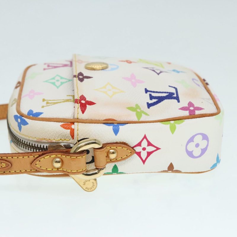Louis Vuitton Monogram Multicolor lift Shoulder Bag White M40055  bs18114 - Image 4