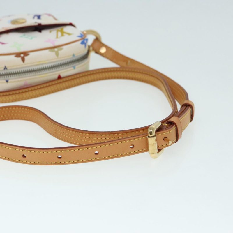 Louis Vuitton Monogram Multicolor lift Shoulder Bag White M40055  bs18114 - Image 7
