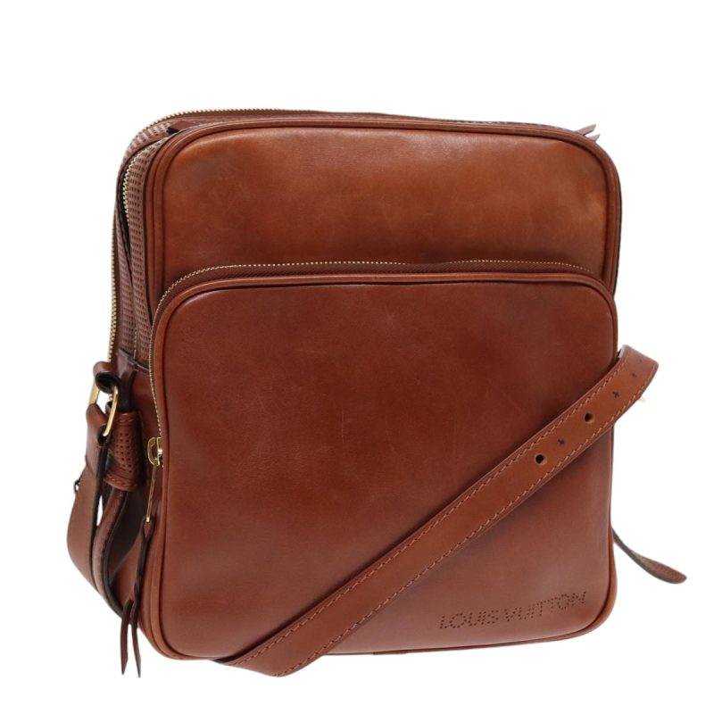 Louis Vuitton Cuir Bequia Trotteur GM Shoulder Bag Leather M95323 Auth bs18125