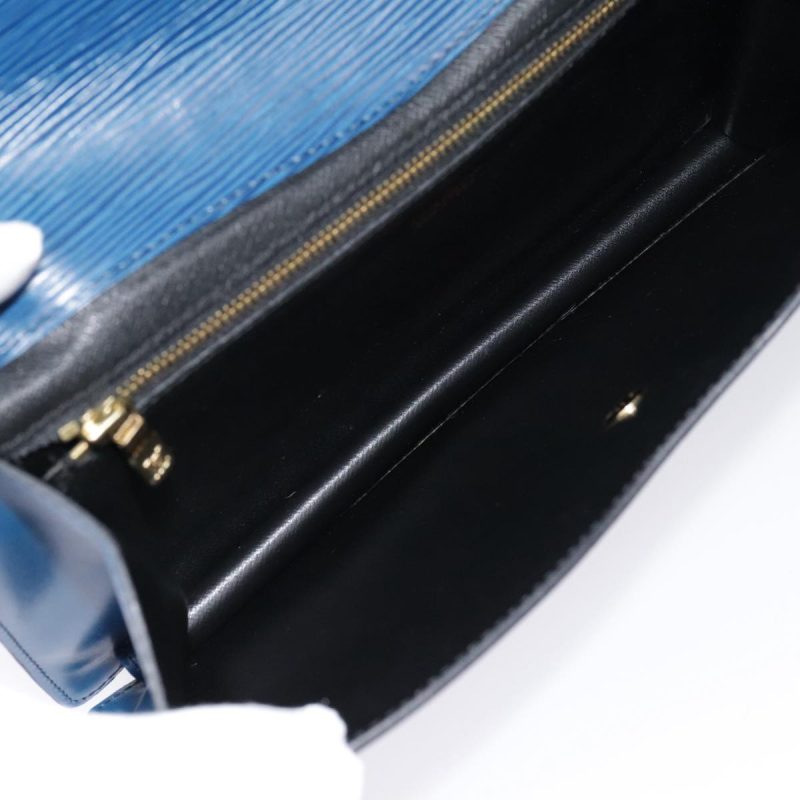 Louis Vuitton Epi Montaigne 27 Clutch Bag Blue M52655  bs18131 - Image 10