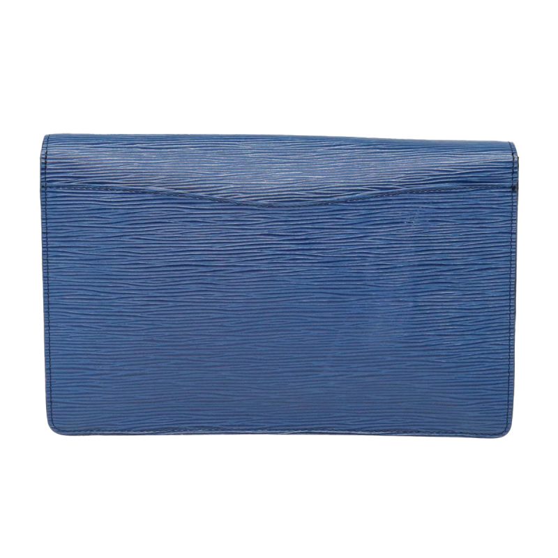 Louis Vuitton Epi Montaigne 27 Clutch Bag Blue M52655  bs18131 - Image 2