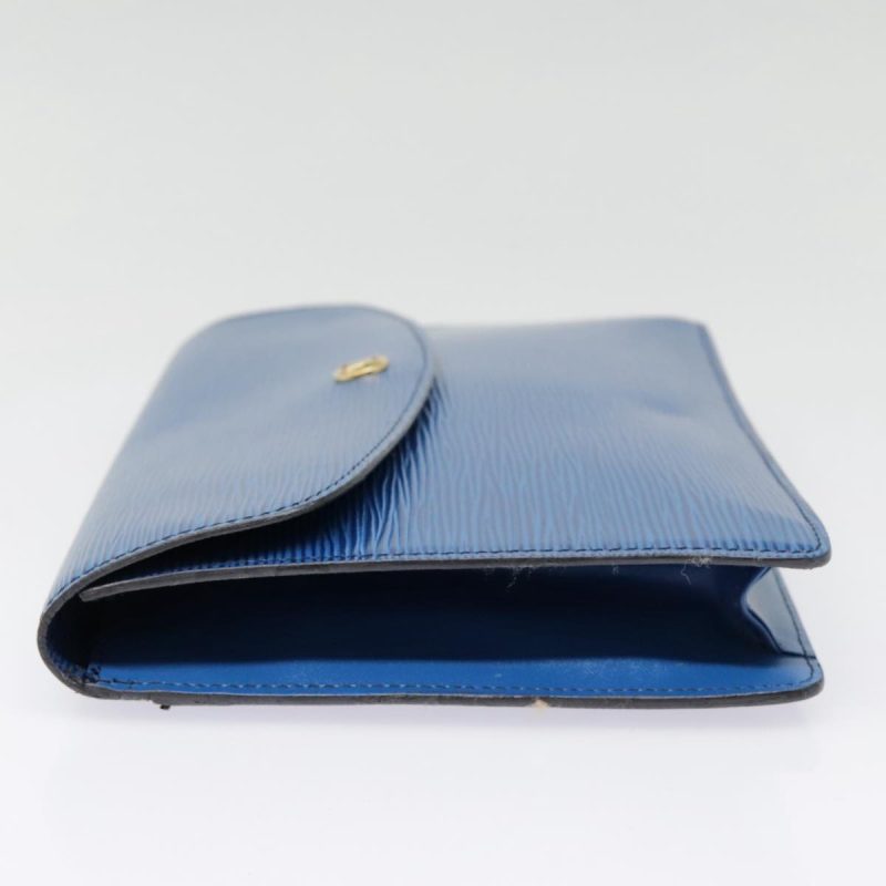 Louis Vuitton Epi Montaigne 27 Clutch Bag Blue M52655  bs18131 - Image 4
