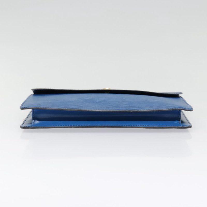 Louis Vuitton Epi Montaigne 27 Clutch Bag Blue M52655  bs18131 - Image 6
