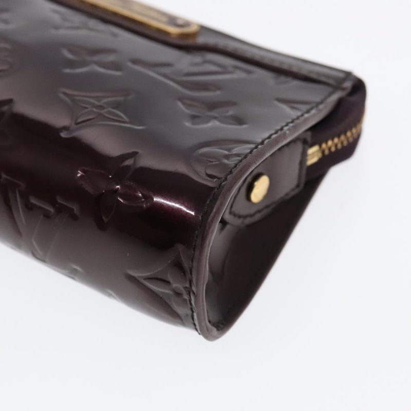 Louis Vuitton Monogram Vernis Trousse cosmetics Pouch Amarante M93564 bs18133 - Image 7