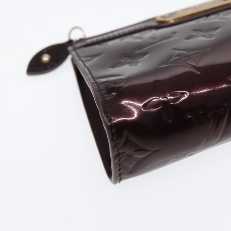 Louis Vuitton Monogram Vernis Trousse cosmetics Pouch Amarante M93564 bs18133 - Image 8