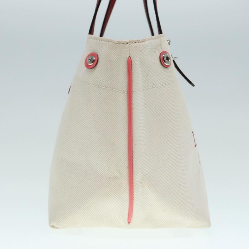 Louis Vuitton Cabas PM Tote Bag Canvas Beige Red M94505  bs18181 - Image 5