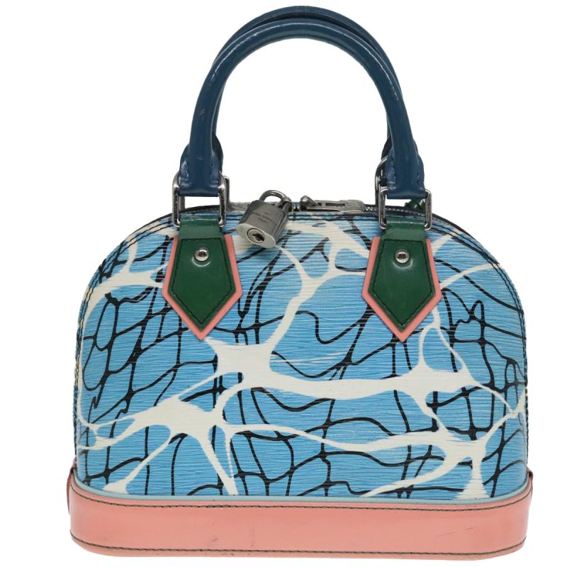 Louis Vuitton Epi Alma PM Hand Bag 2way Blue M41571  bs18182 - Image 2