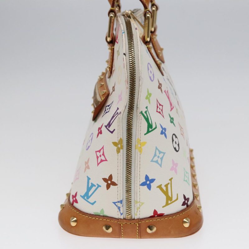 Louis Vuitton Monogram Multicolor Alma Hand Bag White M92647  bs18193 - Image 3