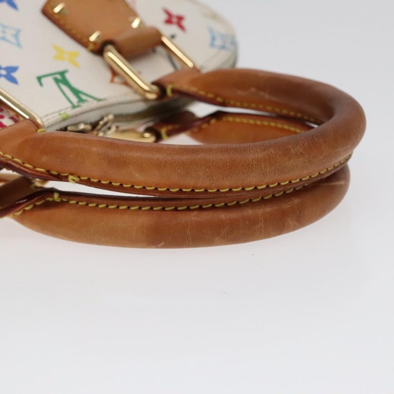 Louis Vuitton Monogram Multicolor Alma Hand Bag White M92647  bs18193 - Image 6