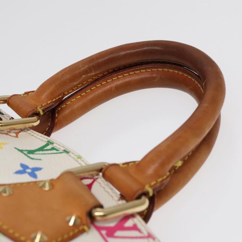 Louis Vuitton Monogram Multicolor Alma Hand Bag White M92647  bs18193 - Image 7