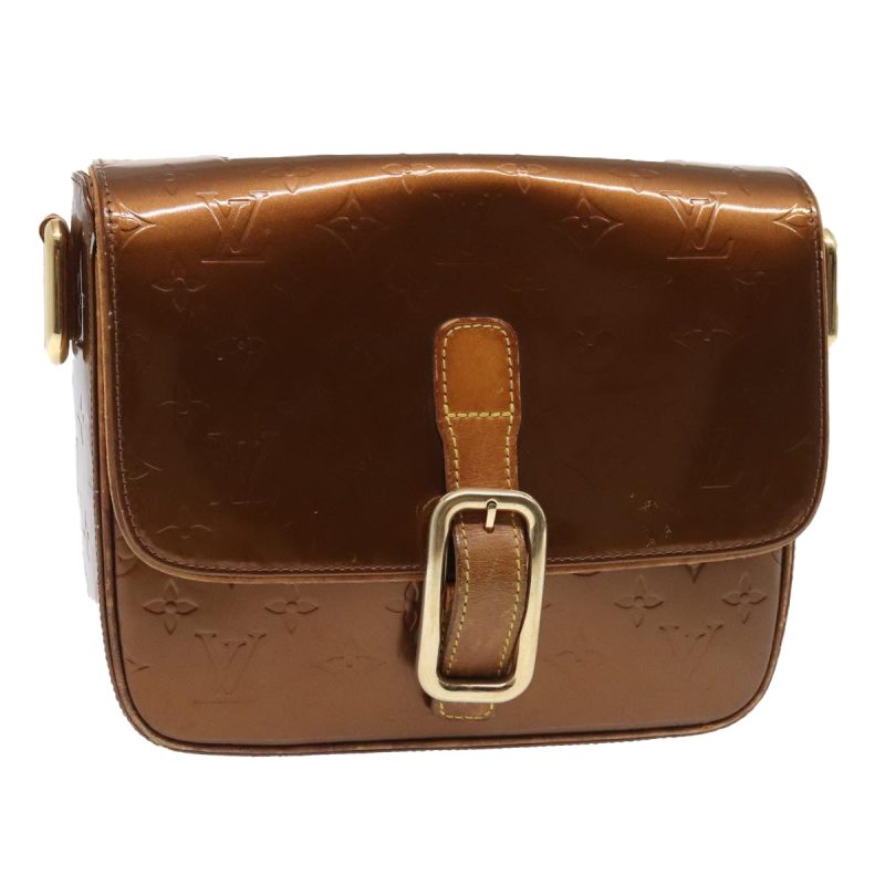 Louis Vuitton Monogram Vernis Christie GM Bag Bronze M91107  bs18225