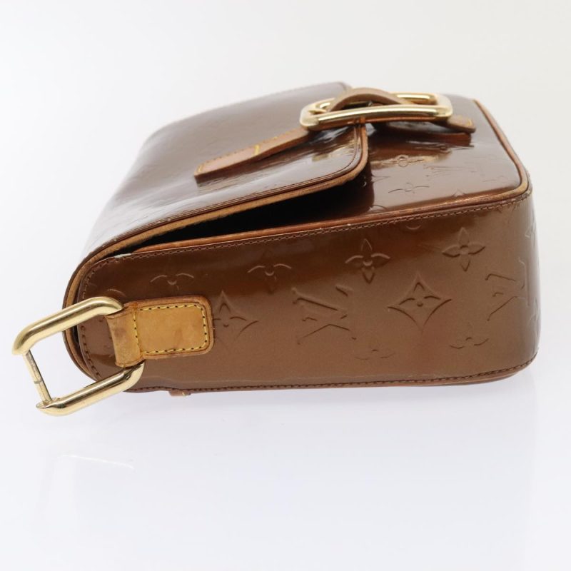 Louis Vuitton Monogram Vernis Christie GM Bag Bronze M91107  bs18225 - Image 4