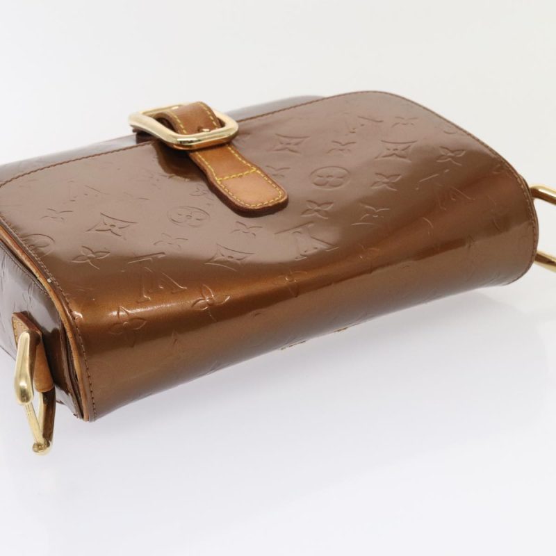 Louis Vuitton Monogram Vernis Christie GM Bag Bronze M91107  bs18225 - Image 5