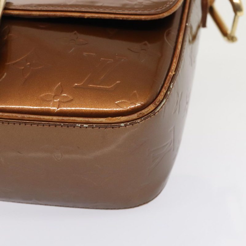 Louis Vuitton Monogram Vernis Christie GM Bag Bronze M91107  bs18225 - Image 7
