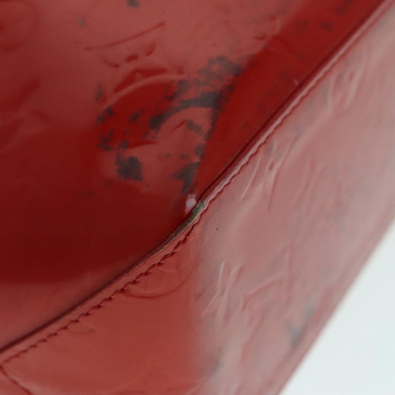 Louis Vuitton Monogram Vernis Reade PM Hand Bag Red Rouge M91088  bs18332 - Image 10