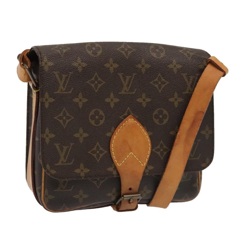 Louis Vuitton Monogram Cartouchiere MM Shoulder Bag M51253  bs18343