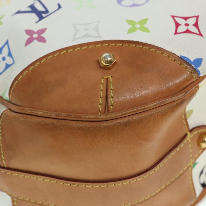 Louis Vuitton Monogram Multicolor Greta Hand Bag White M40195  bs18344 - Image 10