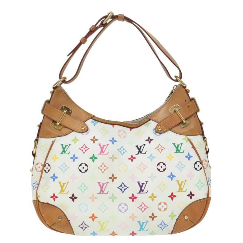 Louis Vuitton Monogram Multicolor Greta Hand Bag White M40195  bs18344 - Image 3