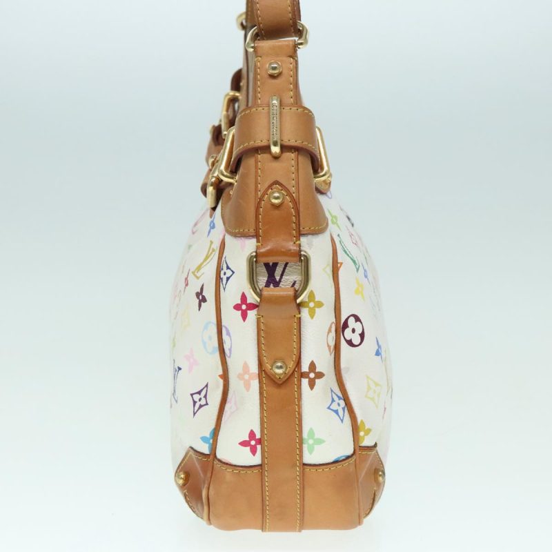Louis Vuitton Monogram Multicolor Greta Hand Bag White M40195  bs18344 - Image 4