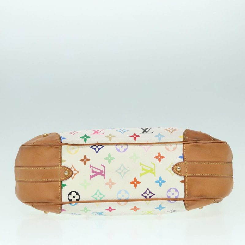 Louis Vuitton Monogram Multicolor Greta Hand Bag White M40195  bs18344 - Image 9