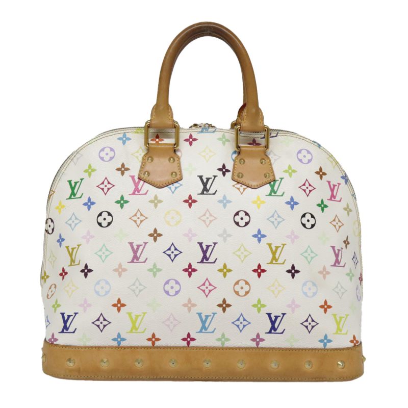 Louis Vuitton Monogram Multicolor Alma GM Hand Bag White M40441  bs18346A - Image 2