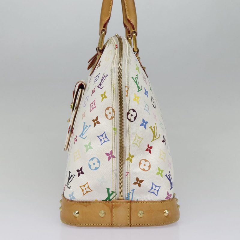 Louis Vuitton Monogram Multicolor Alma GM Hand Bag White M40441  bs18346A - Image 4