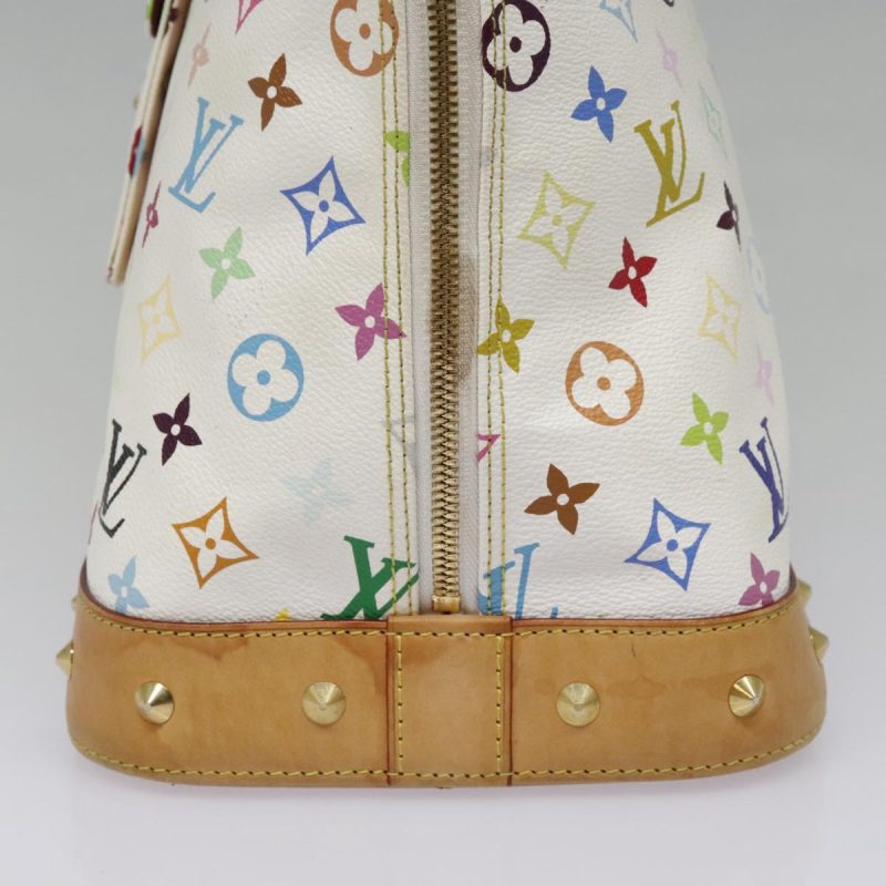 Louis Vuitton Monogram Multicolor Alma GM Hand Bag White M40441  bs18346A - Image 5