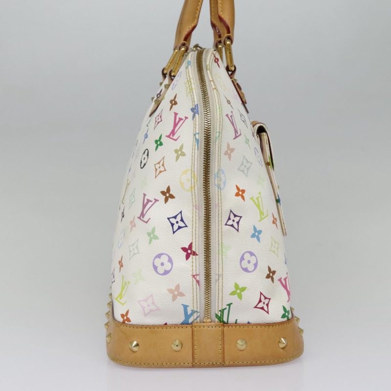 Louis Vuitton Monogram Multicolor Alma GM Hand Bag White M40441  bs18346A - Image 6