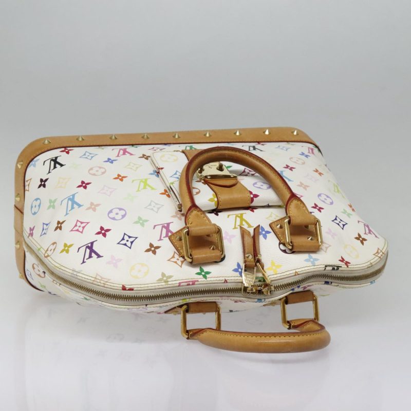Louis Vuitton Monogram Multicolor Alma GM Hand Bag White M40441  bs18346A - Image 8
