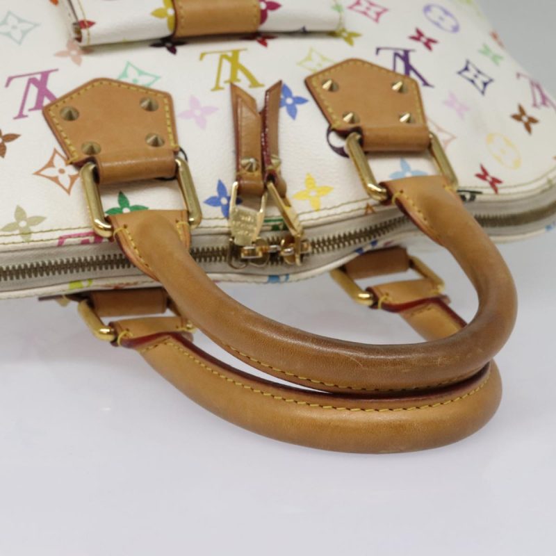 Louis Vuitton Monogram Multicolor Alma GM Hand Bag White M40441  bs18346A - Image 9