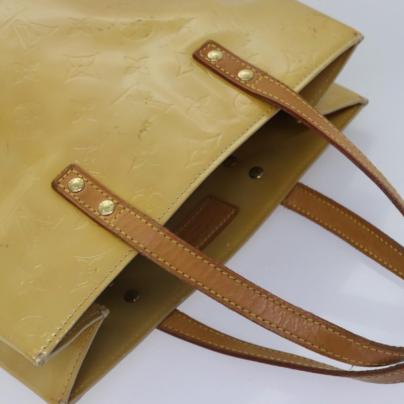 Louis Vuitton Monogram Vernis Reade MM Hand Bag Beige M91141  bs18355 - Image 6