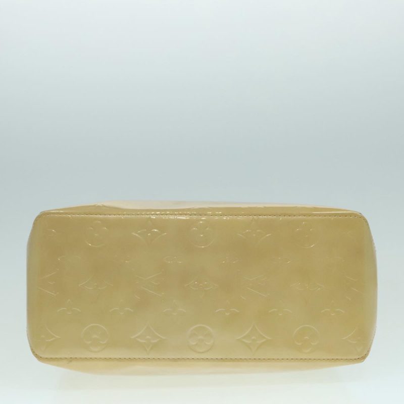 Louis Vuitton Monogram Vernis Reade MM Hand Bag Beige M91141  bs18387 - Image 10
