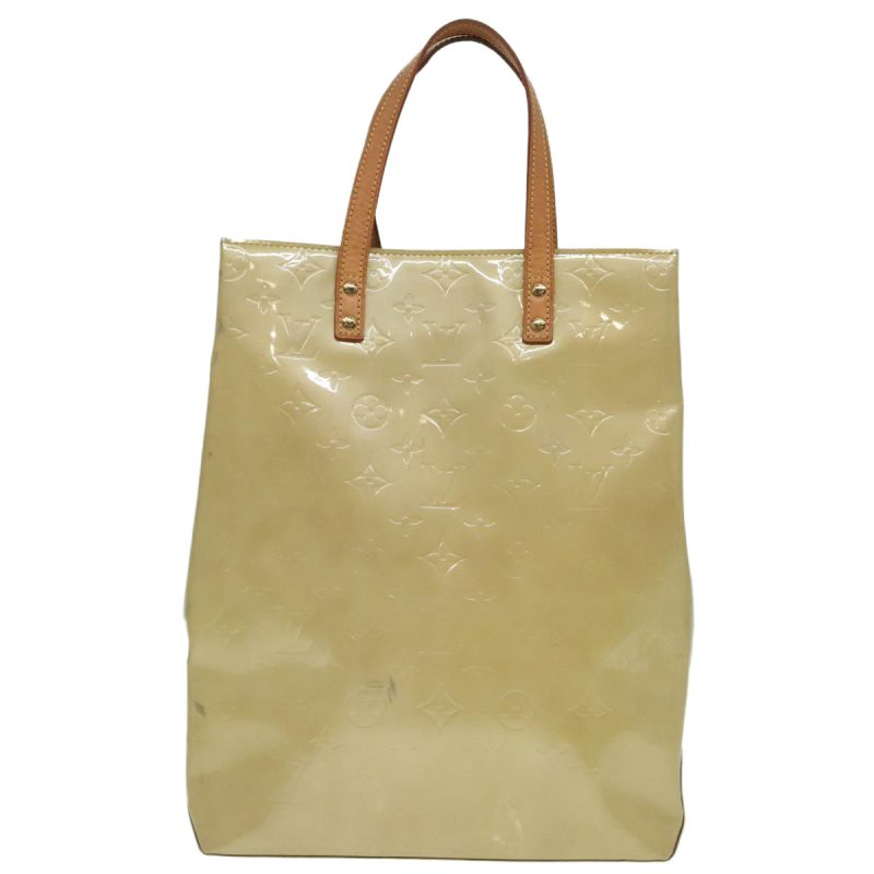 Louis Vuitton Monogram Vernis Reade MM Hand Bag Beige M91141  bs18387 - Image 2