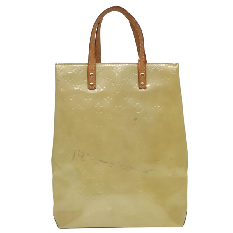 Louis Vuitton Monogram Vernis Reade MM Hand Bag Beige M91141  bs18387 - Image 3