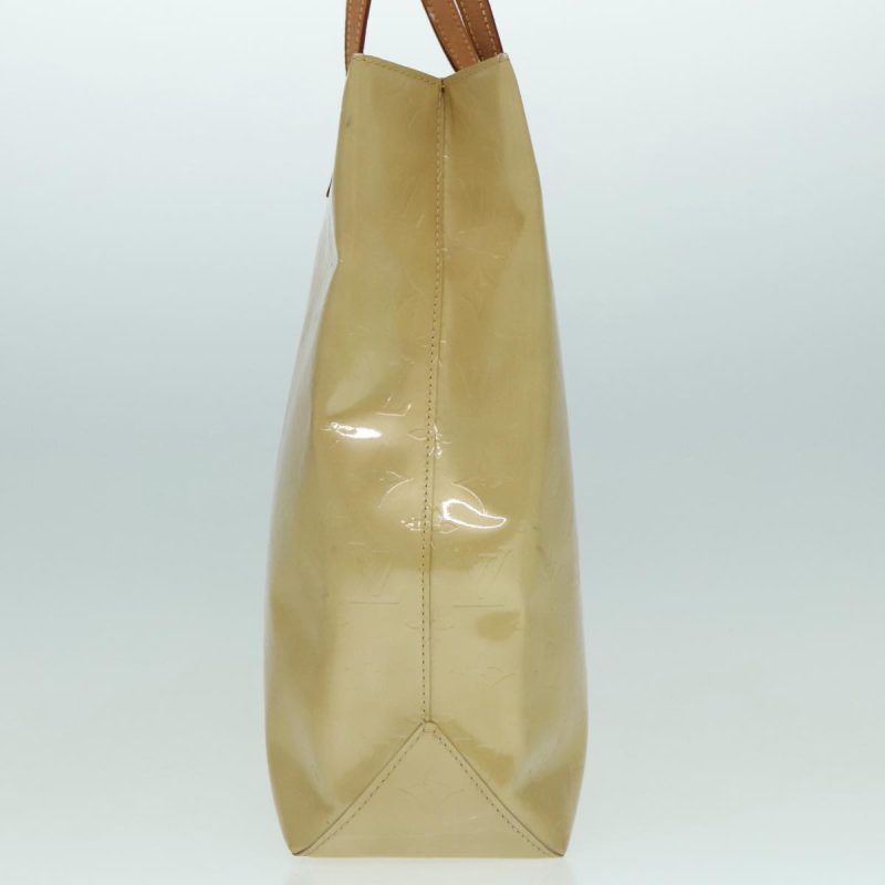 Louis Vuitton Monogram Vernis Reade MM Hand Bag Beige M91141  bs18387 - Image 5