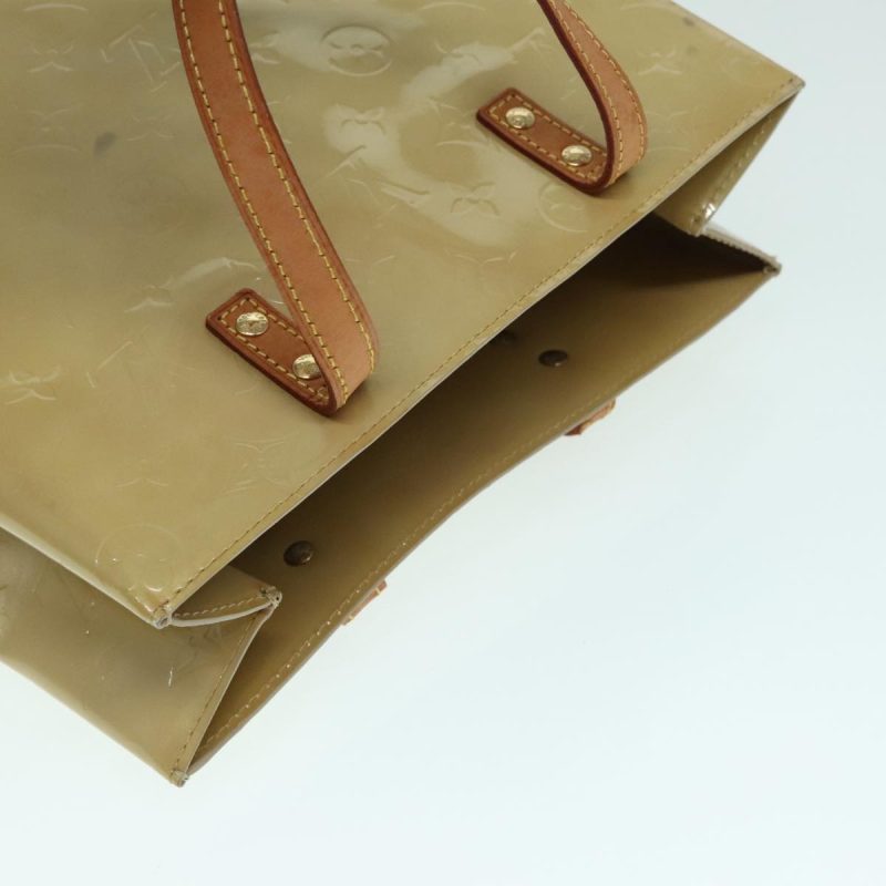 Louis Vuitton Monogram Vernis Reade MM Hand Bag Beige M91141  bs18387 - Image 7