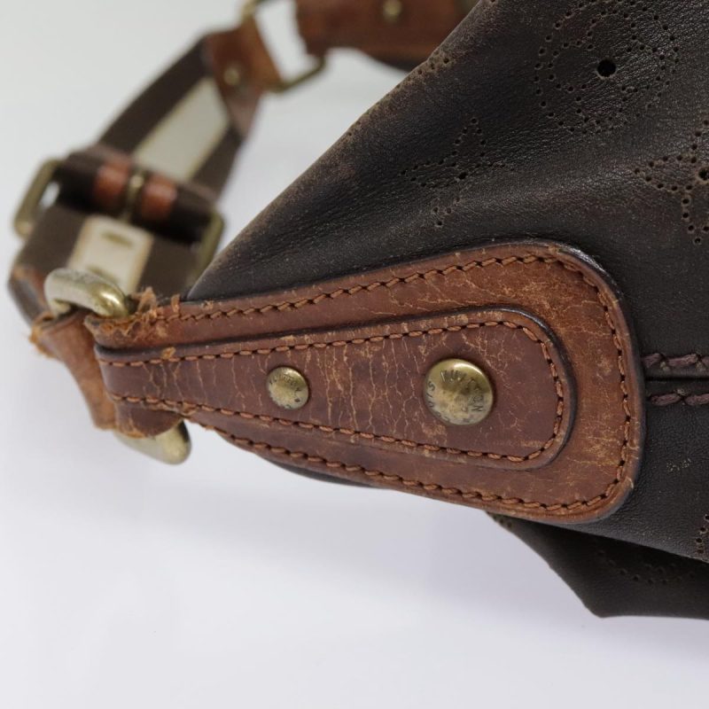 Louis Vuitton Mahina Onata GM Shoulder Bag Leather Brown M40000  bs18397 - Image 4
