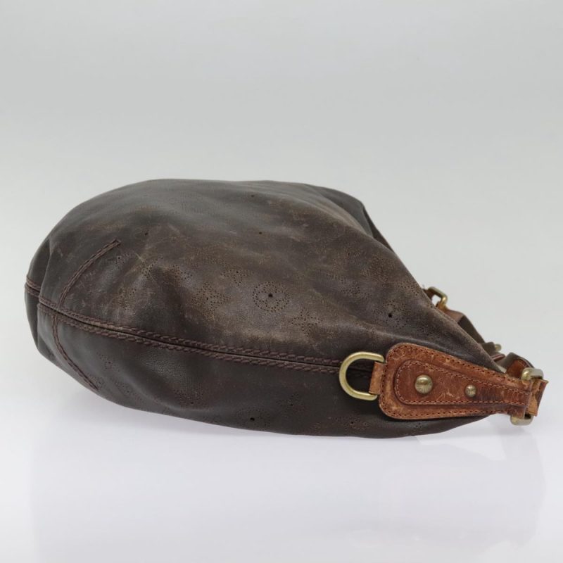 Louis Vuitton Mahina Onata GM Shoulder Bag Leather Brown M40000  bs18397 - Image 5