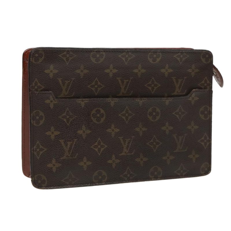 Louis Vuitton Monogram Pochette Homme Clutch Bag M51795  bs18490