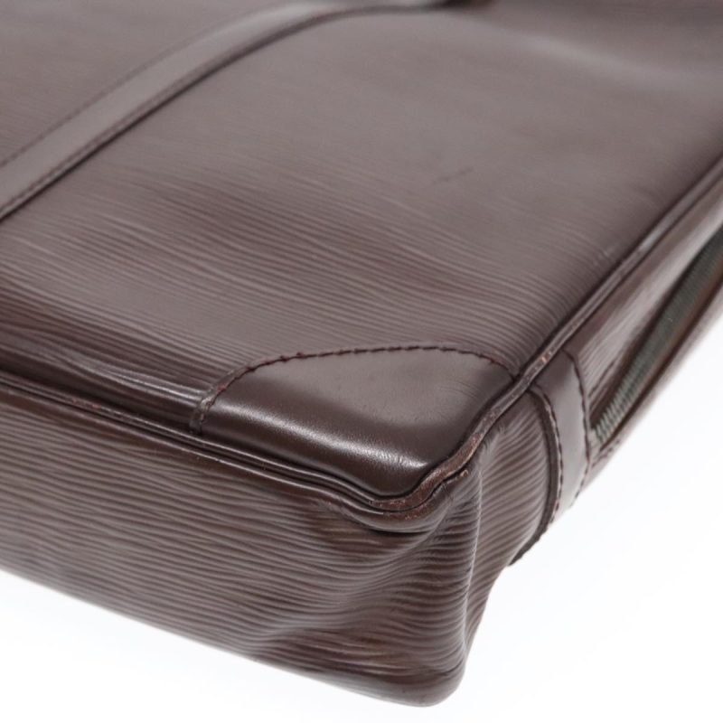 Louis Vuitton Epi PorteDocuments Voyage Business Bag Mocha M5909D Auth bs18614 - Image 9