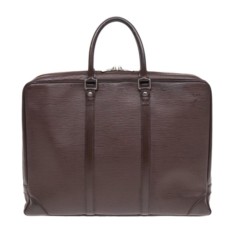 Louis Vuitton Epi PorteDocuments Voyage Business Bag Mocha M5909D Auth bs18614 - Image 2