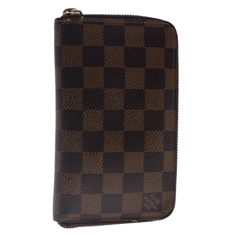 Louis Vuitton Damier Ebene Zippy Compact Wallet N60028  bs18712