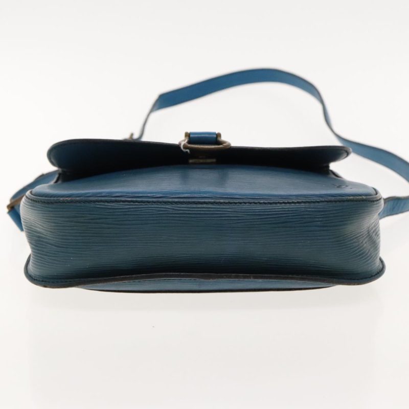 Louis Vuitton Epi Saint Cloud GM Shoulder Bag Toledo Blue M52195  bs18729 - Image 5