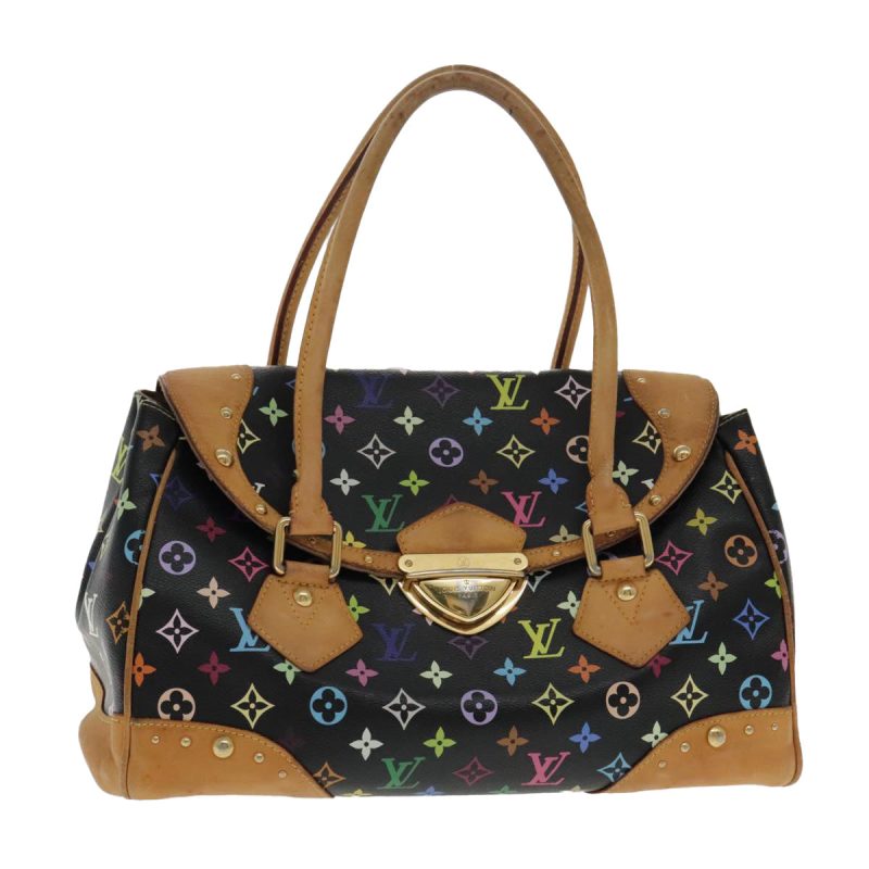 Louis Vuitton Monogram Multicolor Beverly GM Hand Bag Black M40202 Auth bs18732