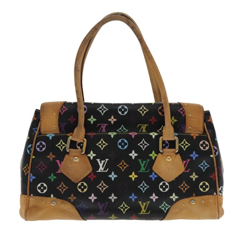 Louis Vuitton Monogram Multicolor Beverly GM Hand Bag Black M40202 Auth bs18732 - Image 2